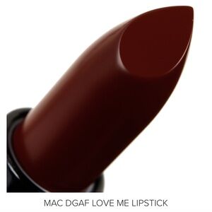 MAC lipstick in “DGAF”. Lovely shade of brown with some sheen to it. Brand new!